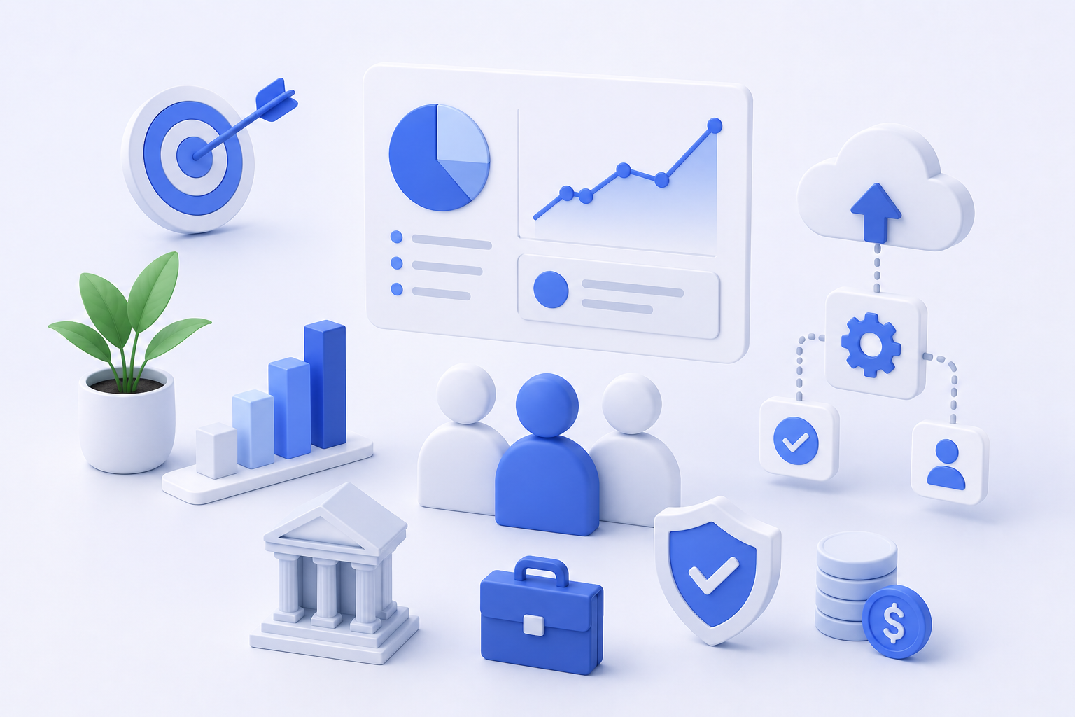 Métricas comerciales, integraciones de nube, seguridad y crecimiento financiero